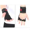 Training Workouts Gloves with Wrist Support Hand Grips Fingerless Breathable Palm Sports for Gym