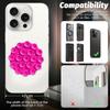StickyPop Phone Holder Silicone Suction Cup Round Strong Grip Selfie Smooth Surfaces Yellow