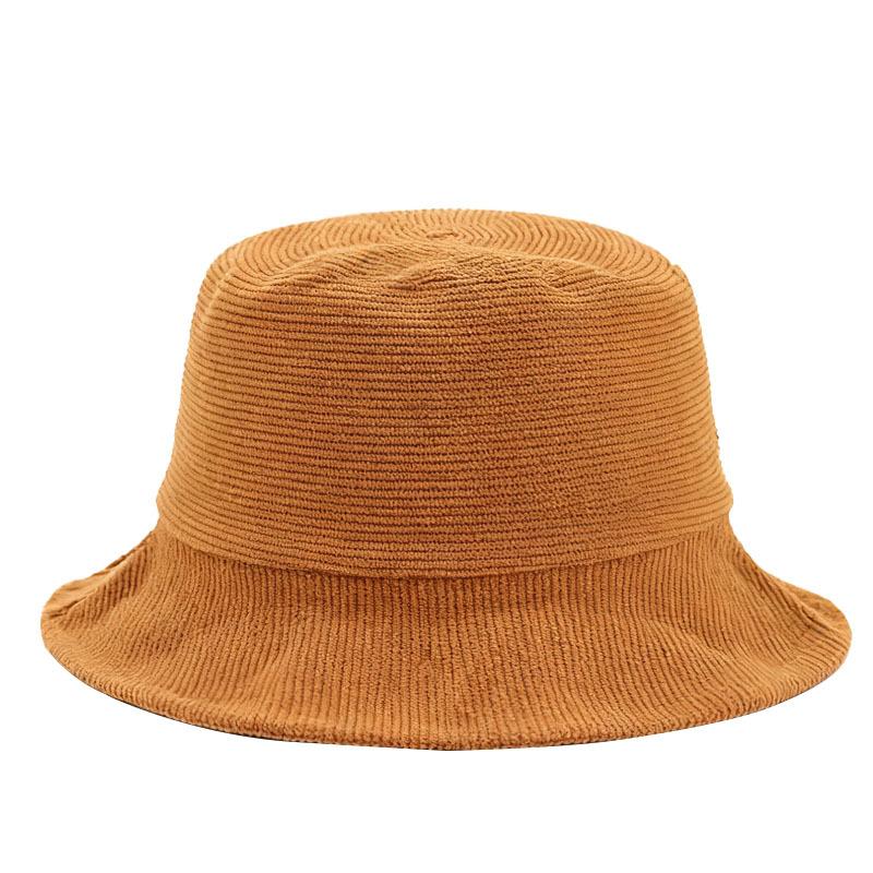 New Cross-Border Corduroy Bucket Hat Large Head Circumference Fashionable Versatile Casual Internet Celebrity Digital Sun