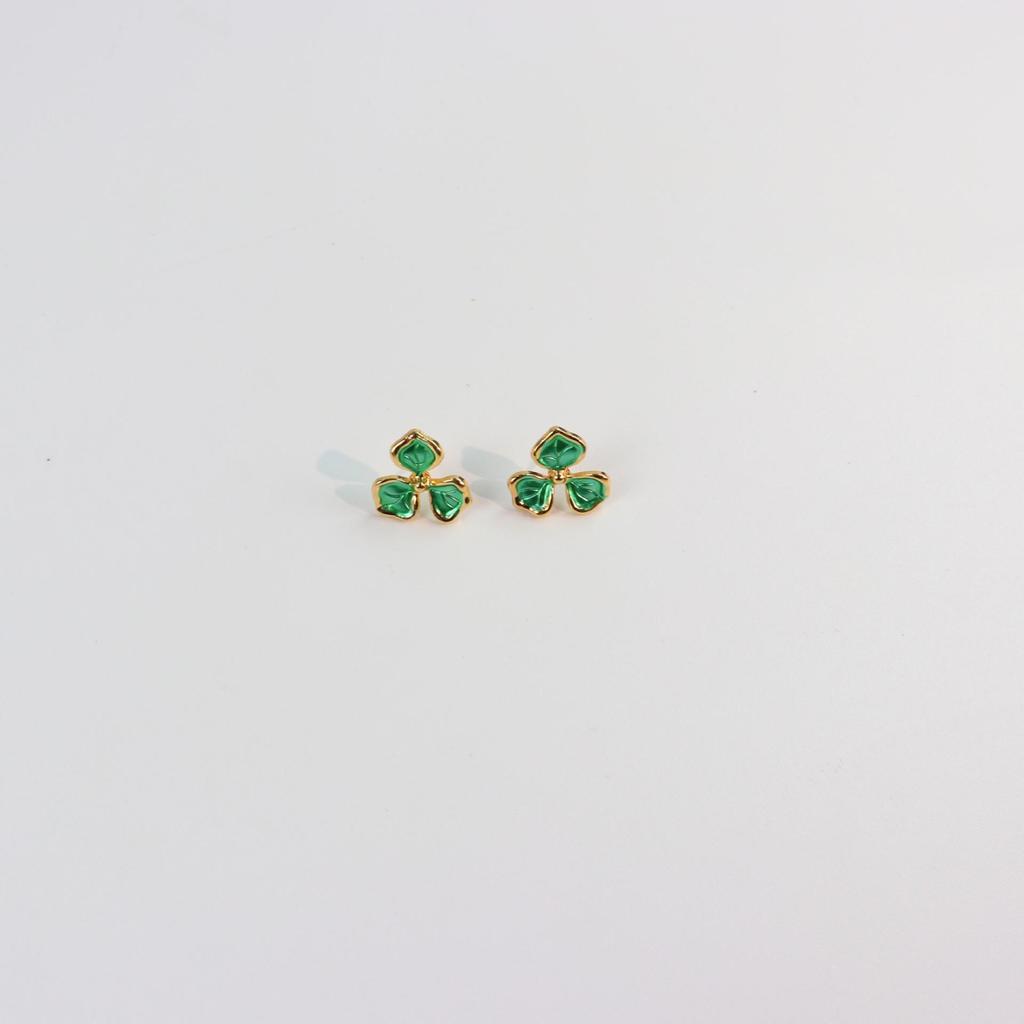 European Floral Luxury Zirconia Necklace & Earring Set, Elegant Women's High-End Fashion Accessory