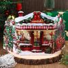 Cartolina di Natale a Tre Pieghe con Babbo Natale 3D, Cartolina di Benedizione Scritta a Mano per la Vigilia di Natale