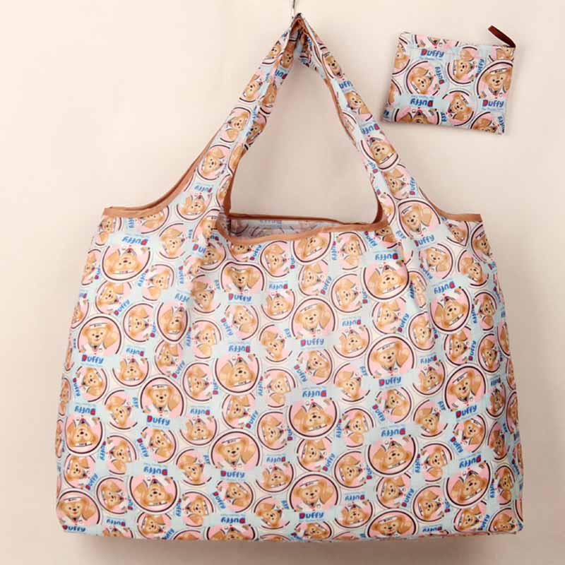 Sebzeleri Geri Dönüştürün Yeniden Kullanılabilir Meyveler Omuz Çantası Alışveriş Saklama Çantaları Alışveriş Çantası Katlanabilir Karikatür Tote El Çantası 55x62cm Katlama Tedarik