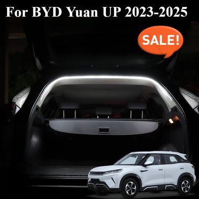 For BYD Yuan UP 2025 2024 Car Rear Trunk Brighten LED Strip Lighting Waterproof Flexible Accessories