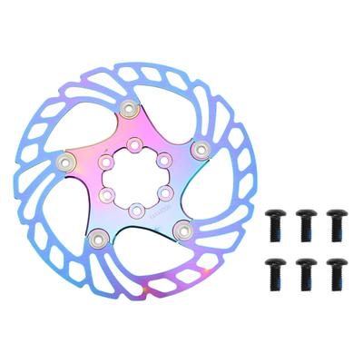 BULLSPANN 1 Set Fahrrad Scheibenbremse 160mm Fahrrad Bremsscheibe 6 Fahrrad Schwimmende Scheibenbremse Rotor für Berg Straße Verschiedene Farben Rotor, Rotor, Schrauben,
