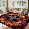 Guns N’ Roses Design Crystal Velvet Rug Soft Decorative Mat for Bedroom Entrance