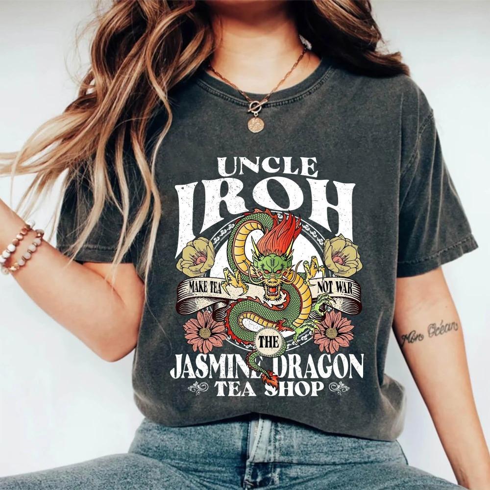 

Uncle Iroh Jasmine Dragon Tea House Shirt Avatar The Last Airbender Bella Canvas Tee Short Sleeve Shirt Unisex Women AllSeason 4XL