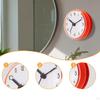 Bathroom Shower Clock Round Wall Hanging,Home Decor with Suction Cup Water Resistant for