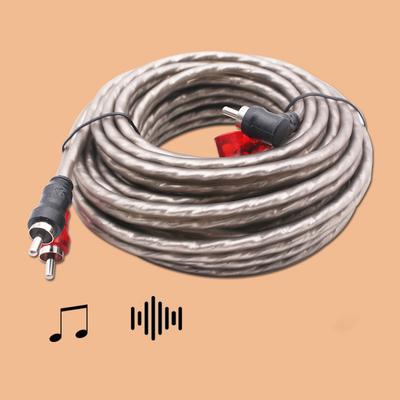 Car Audio Signal Wire Pure Copper RCA Power Amplifier Audio Signal Cable Audio Modification Wiring