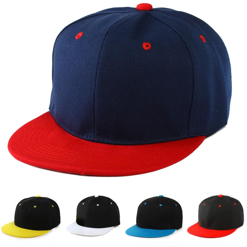 Snapback Classic Hat Hip Hop Flat Brim Baseball Cap Stitching Trucker Adjustable