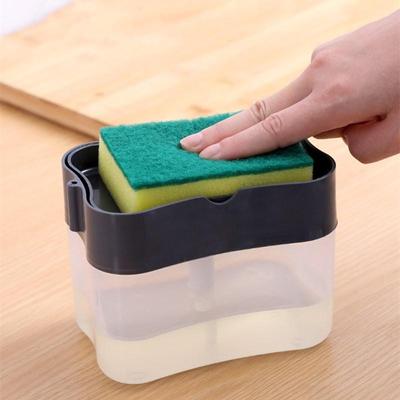 Flüssigseifenbox, automatische Spenderbox für Spülmittel und Flüssigkeiten, für die Küche, Schwamm, Schrubben, Flüssigwaschmittelspender, Pumpe, Organizer, Badezimmerzubehör