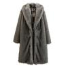 Women's fur coat winter warm imitation fox fur coat young fashion long trench coat