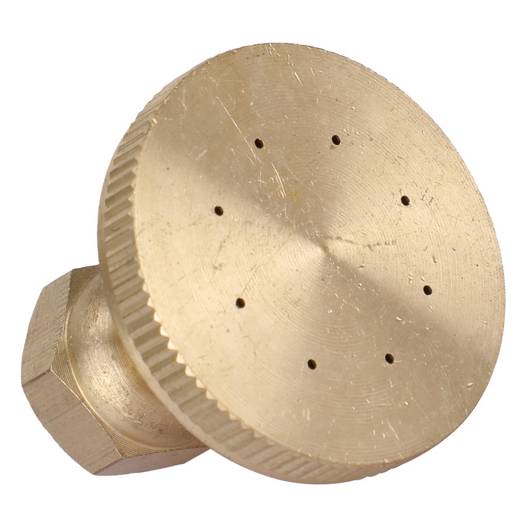 Garden Atomizing Nozzle Copper G3/8 Internal Thread Straight Head 8 Holes Water Pipe Spray Head for Agricultural