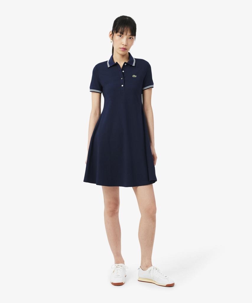 LACOSTE Women'S Tipping Detail Polo Dress Ef5288-56G 3Ui