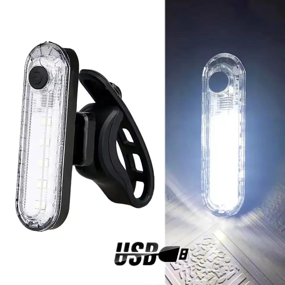 Luz traseira de bicicleta recarregável por USB, luzes traseiras LED vermelhas brilhantes, adequadas para qualquer bicicleta/capacete, fáceis de instalar para segurança no ciclismo