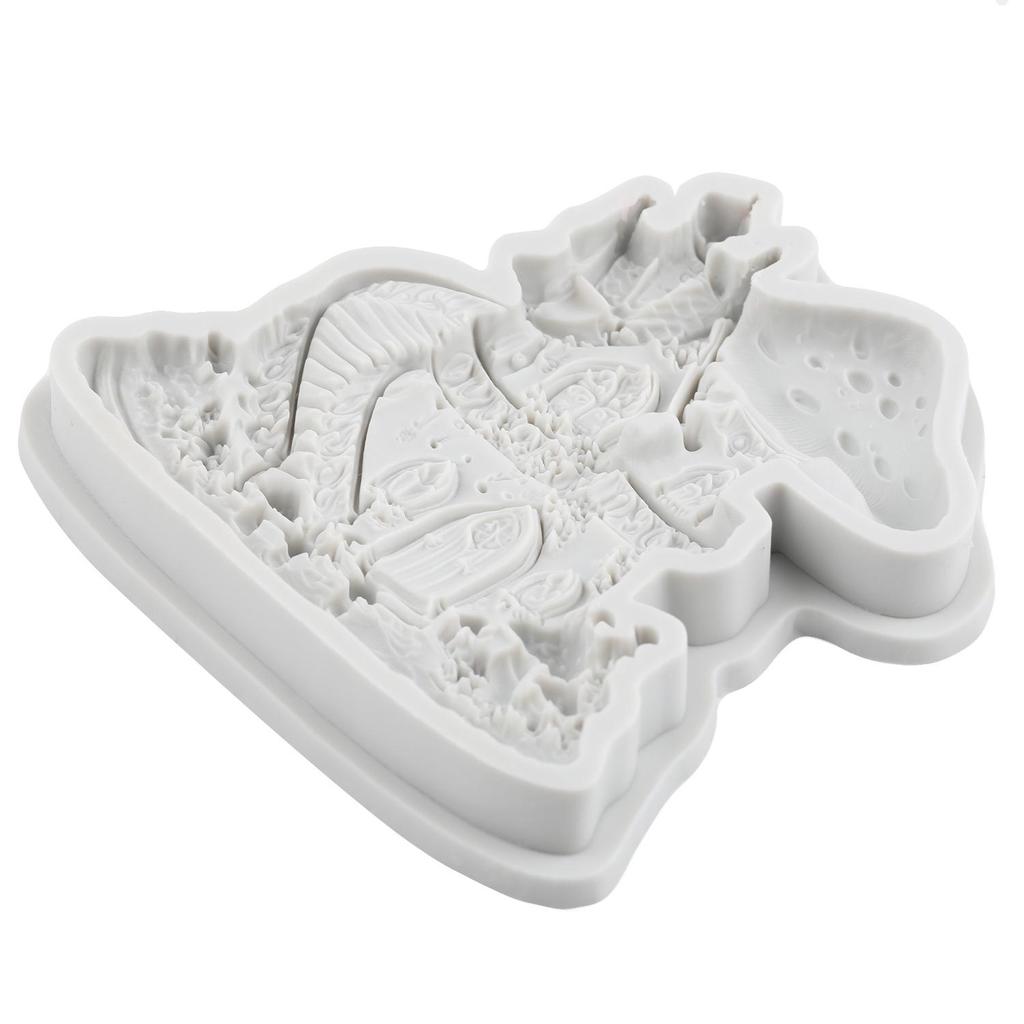 Mushroom House Silicone Molds Mushroom Fondant Mold Cake Decorating Tools Cupcake Topper Candy Chocolate Gumpaste Mold
