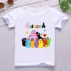 Heißverkauf Niedlicher Papa-Aufdruck Cartoon Interessantes Mädchen Sommeroberteile Jungenkleidung Kinder T-Shirt mit kurzen Ärmeln