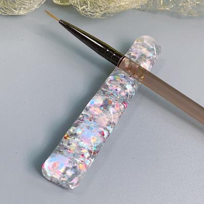Nail Pen Holder Smooth Surface Shatterproof Anti-fading Transparent 5 Grids Clear Nail Brush Rack Shelf Nail Salon Supply