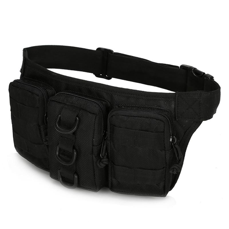 Waterproof Oxford Men Fanny Pack Tactical Military Army Waist Bag Hiking Outdoor Camping Shoulder Bum Belt Bum Sport Chest Bags