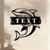 Custom Great White Shark Metal Sign Personalized Name Sign for Shark Lovers Boys Girls Nursery Marine Decor
