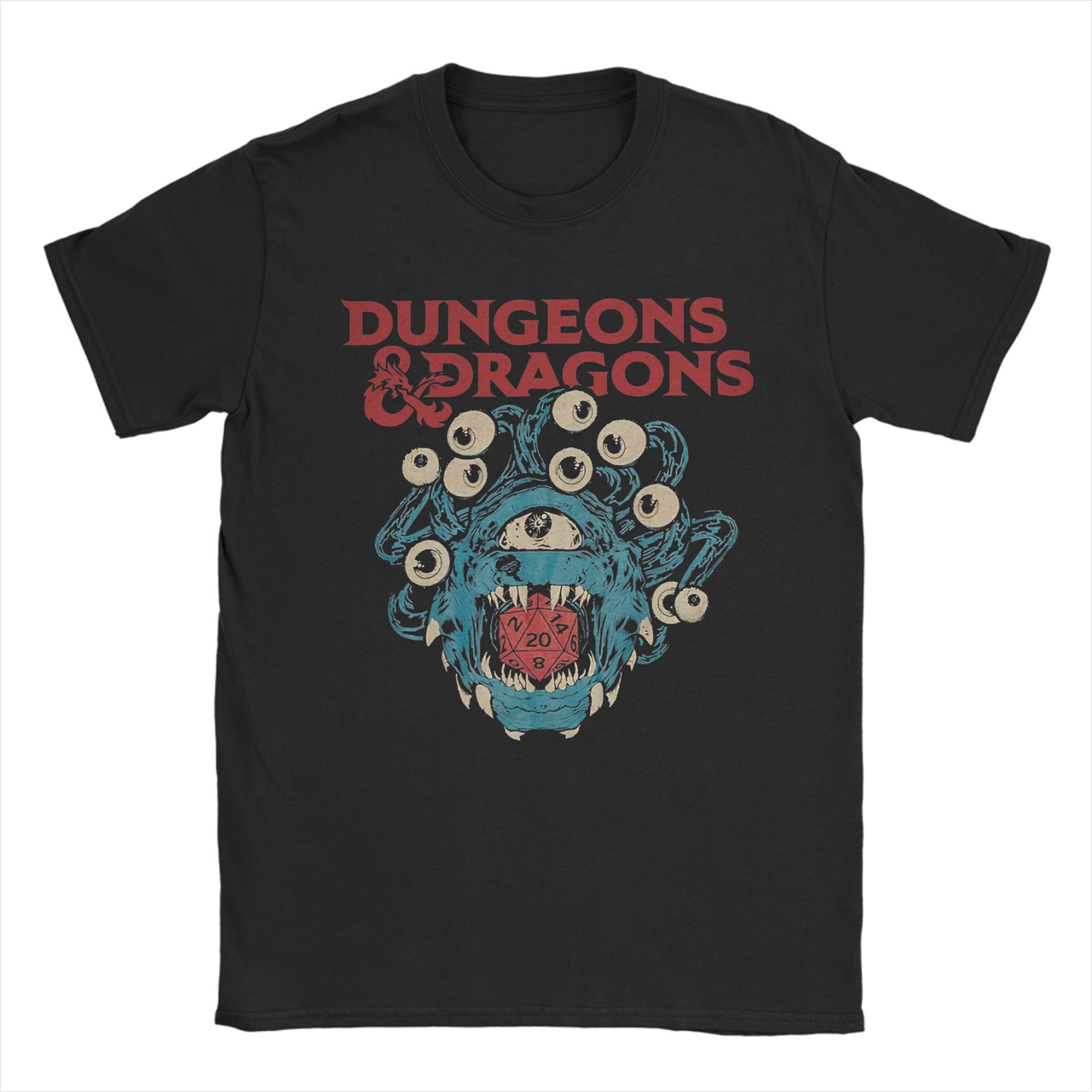 Dungeon Dragon DnD Vintage2026 Summer Pure Cotton Tshirt Round Neck Clothing Gift Creativity Mens Tshirt Mens Clothing M