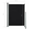 VidaXL Auvent Latéral Rétractable de Patio 100x300 cm Noir Pare-vue Brise-vent 45184