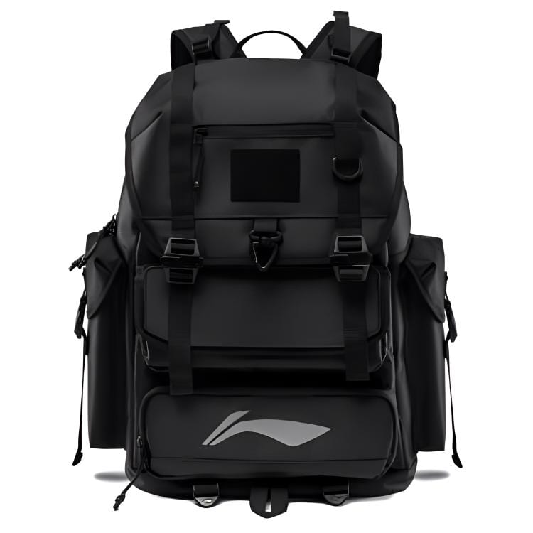 Li Ning LPL Collaboration Sports Life Collection Polyester Backpack Unisex Black ABSU179-1