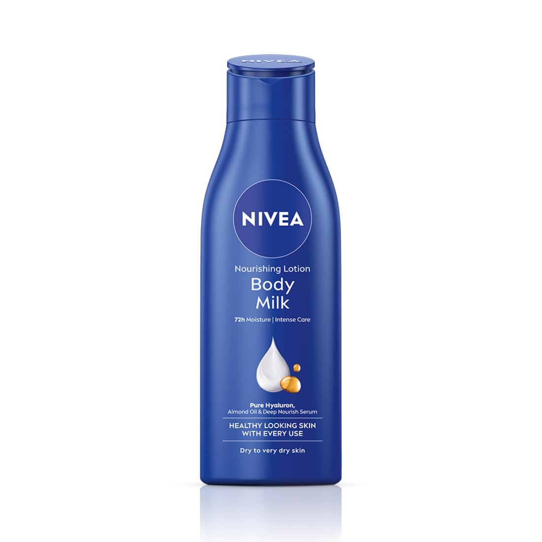 NIVEA Nourishing Body Milk 200ml Body Lotion with Deep Moisture Serum | 48 H Moisturization | With 2X Almond Oil