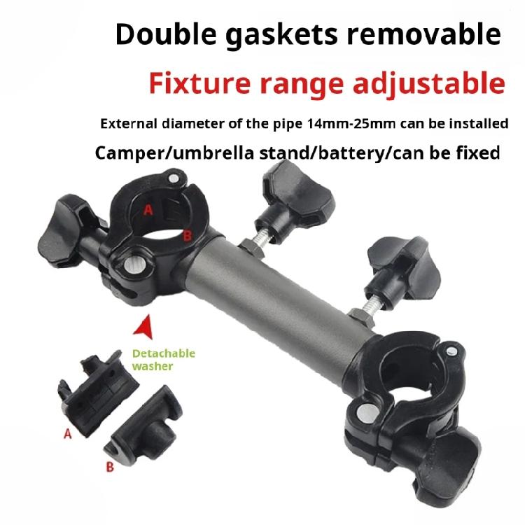 Rustproof Aluminum Fishing Rod Stand Features One Hand Operate and Smooth Rotating for Easy Adjustments