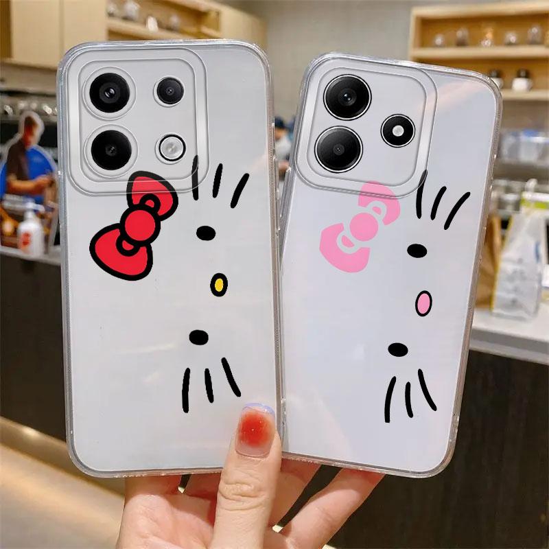 Case for Xiaomi Redmi Note 14 Pro Plus Note 13 13C 12S A4 11S 9 10 10S 11 14C 12 Soft Phone Cover Sanrio Hello Kitty