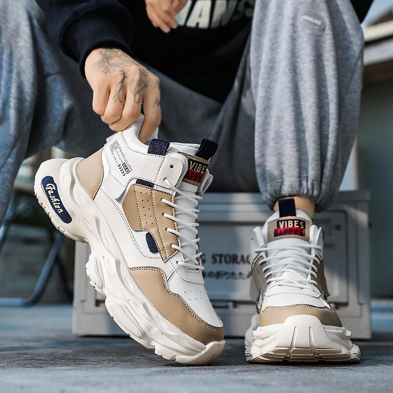 Men's shoes 2026 new winter high quality high lift thick sole warm and fashionable versatile trend casual sports shoes trend