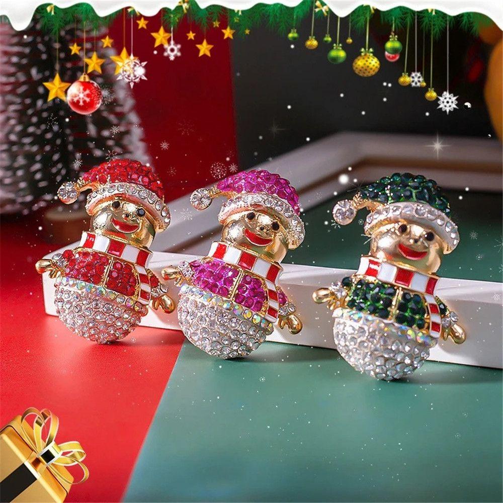 

Accessories Merry Christmas Wreath Badge Christmas Snowflake Brooch Denim Brooches Collar Pin