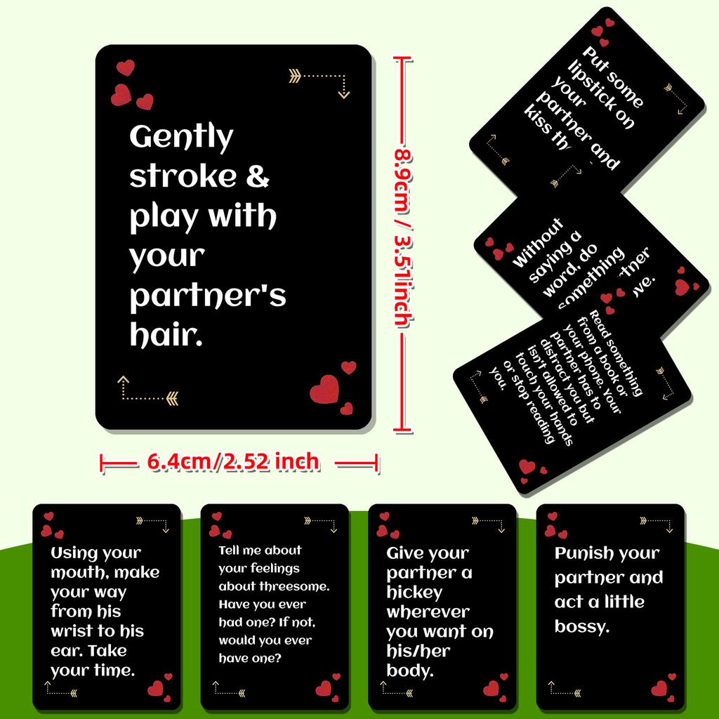 50 Stück Romantische Paar-Spielkarten für Date Nights & Jubiläen, Lustige Gesprächsanreger für Paare