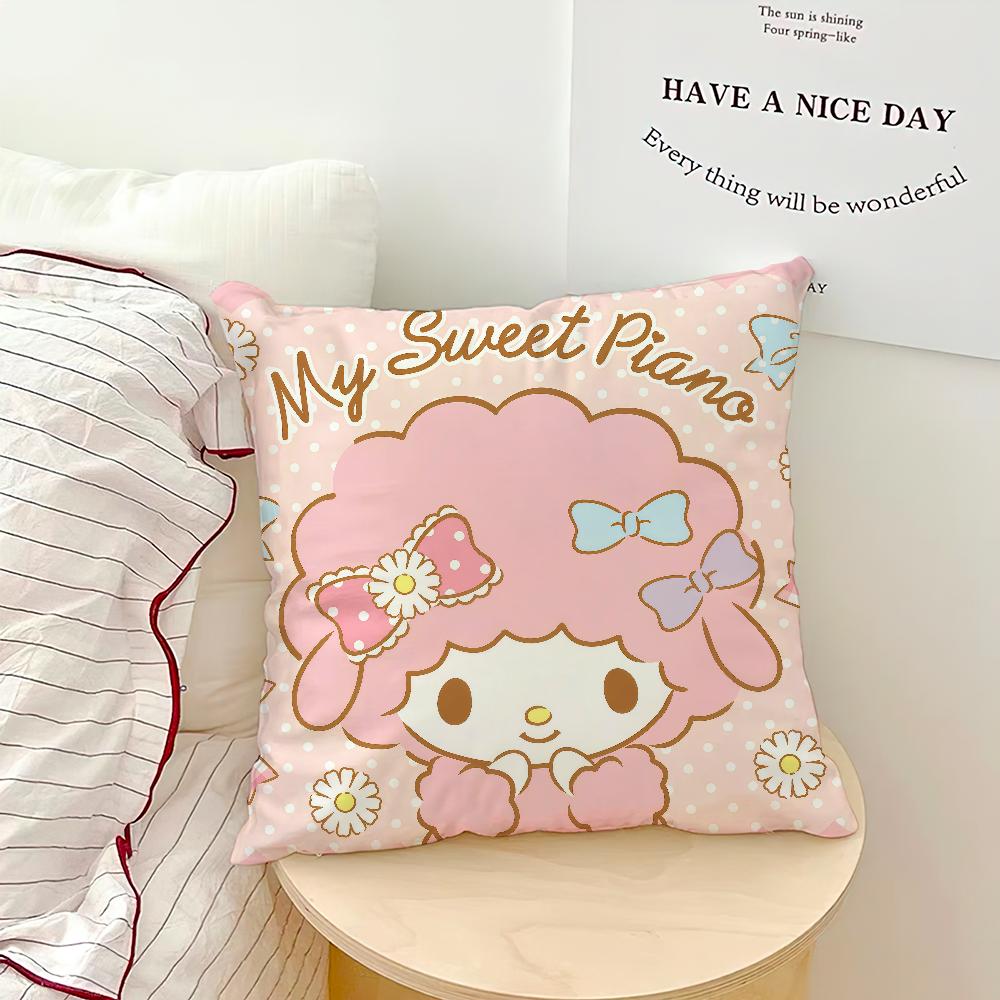 Kawaii Cute Cushion Cover Comfortable Soft Pillow Case For Sofa Living Room My Sweet P-Piano Home Office Decor Protective Covers