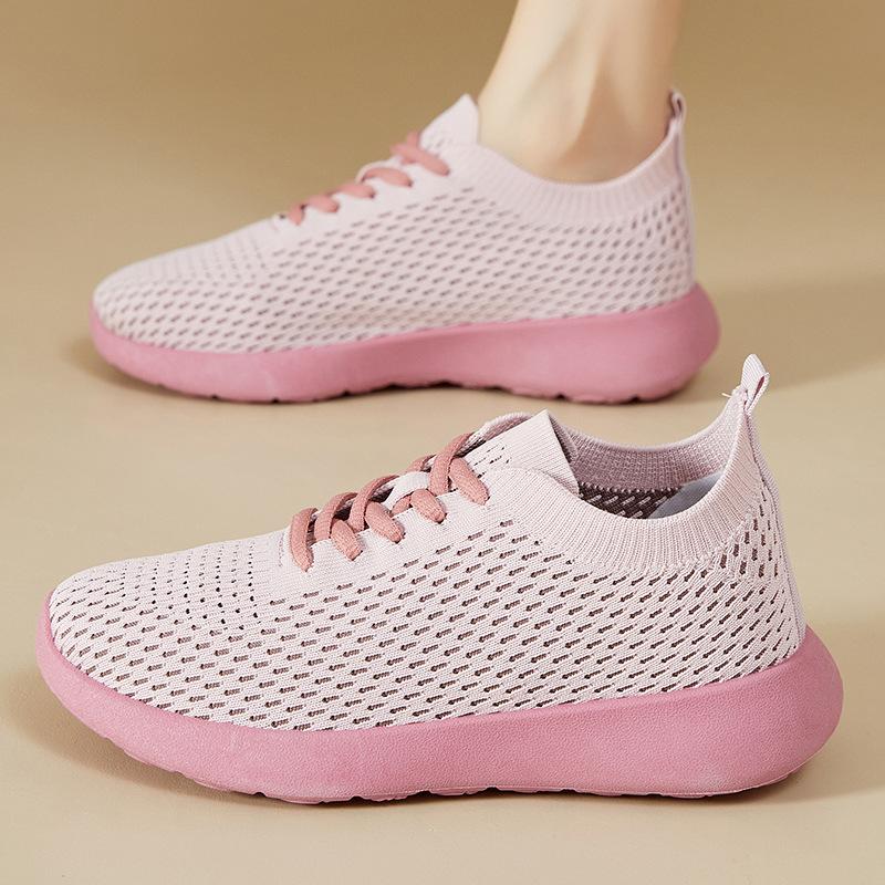 

Summer new women s shoes are breathable and comfortable, onepedal softsoled shoes, casual fashion women s shoes, softsoled nonslip women s shoes 41 рожевий
