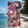 Game Anime cartoon D-DDLC Towel Quick Drying Beach Towels Are Suitable For Swimming Pools Camping Yoga And The Gym