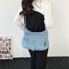 Retro Denim Tote Bag Women's Casual Shoulder Bag