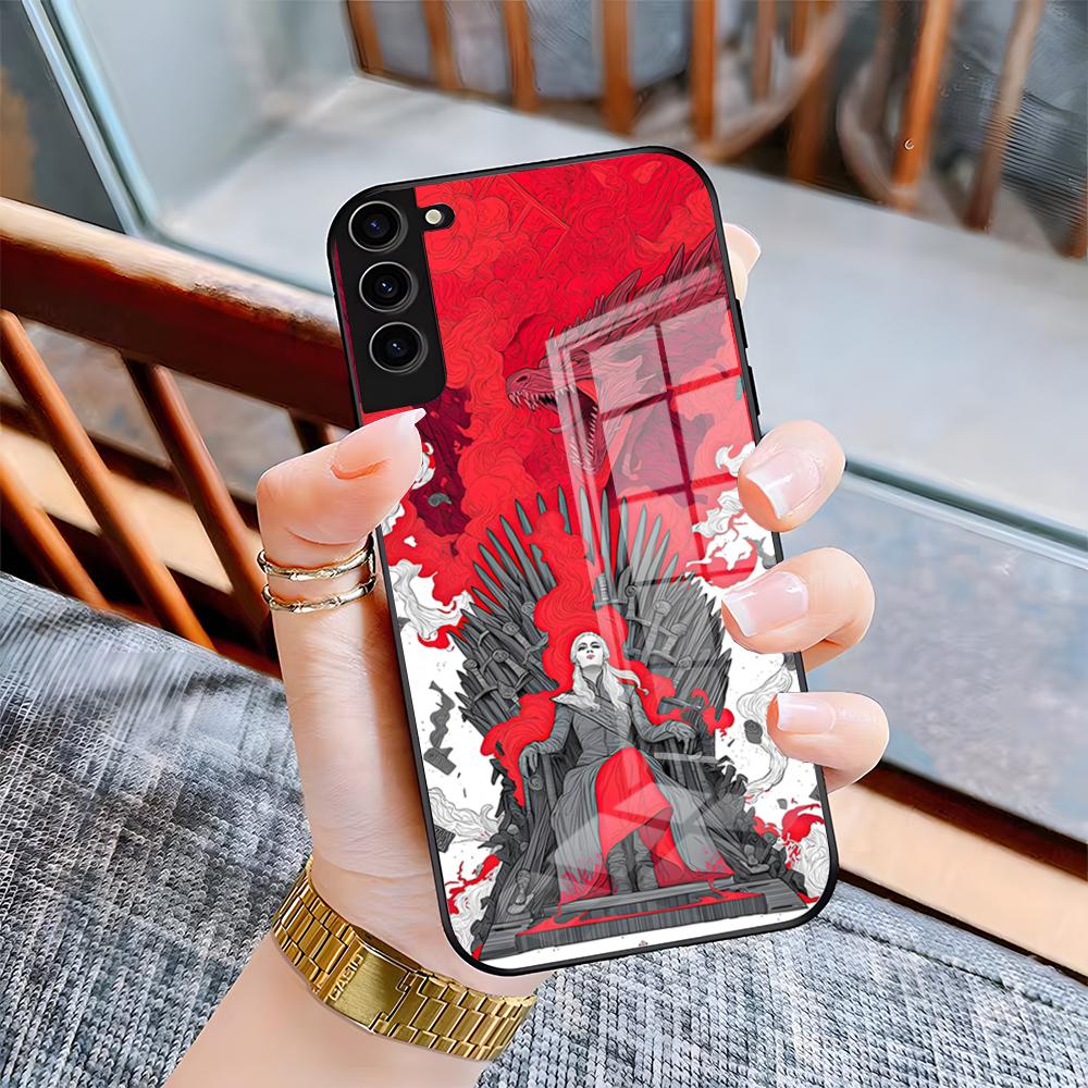 

G-Game Of Thrones Phone Case For Samsung S25 Plus S20 S20 Plus S22 Ultra S23 FE S21 Plus S21 Ultra Glass Cover Samsung S21