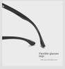 Danyang 80268D Ultra-Light Black Frame Myopia Glasses: Trendy Retro Square Design for Men. Compatible with Prescription Lenses.