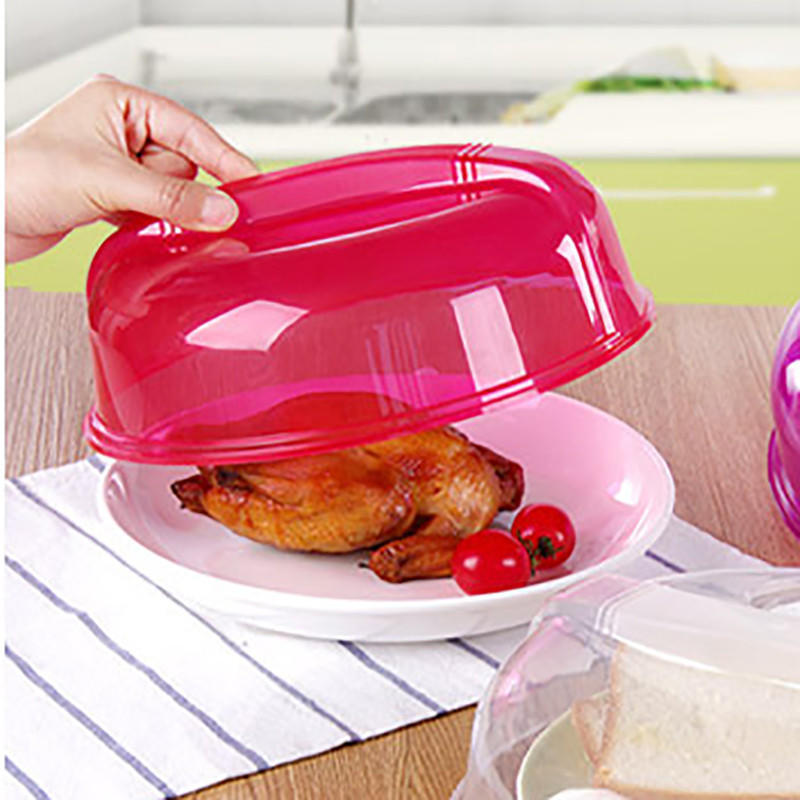 Microwave Food Cover Plate Vented Splatter Protector Clear Kitchen Lid