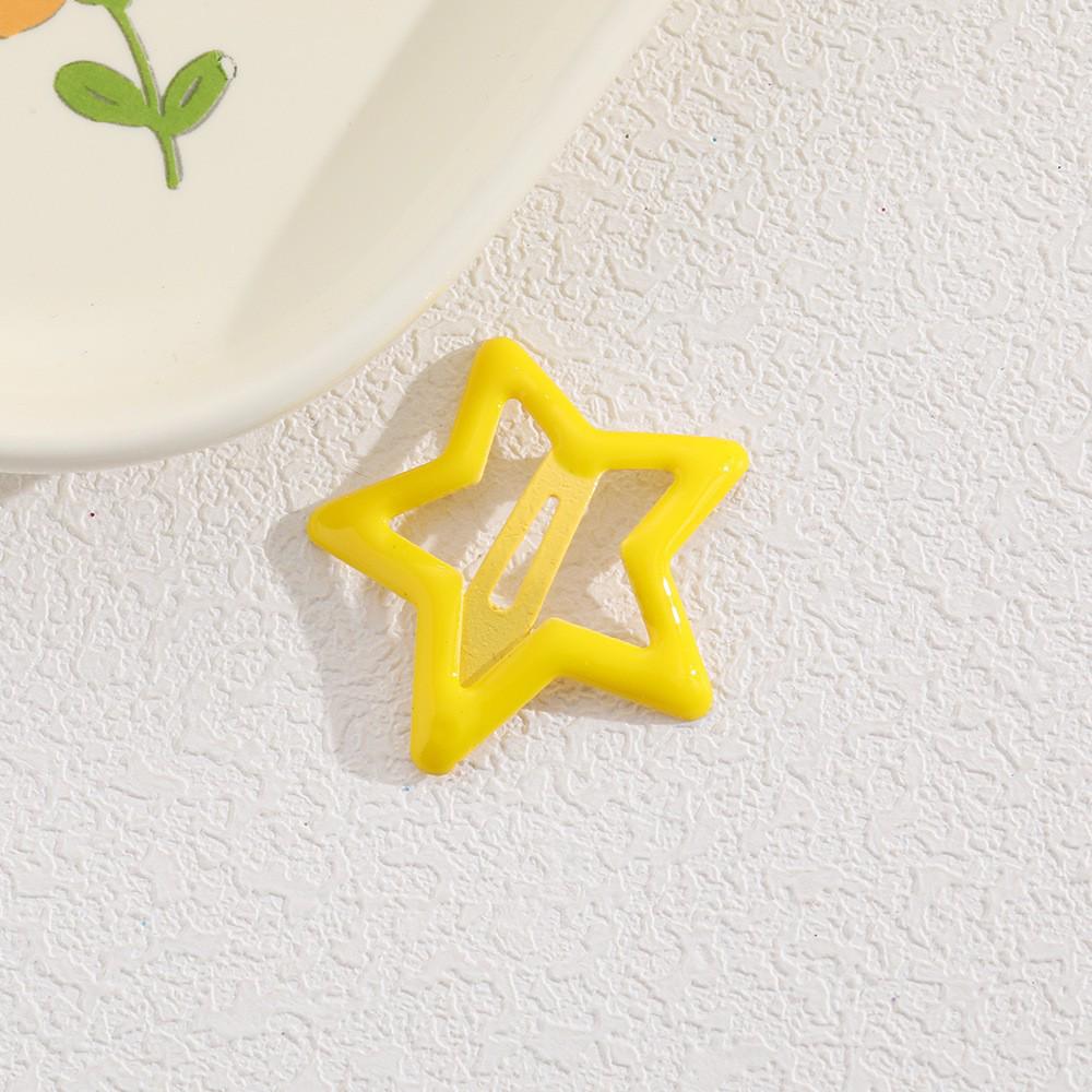 Children's Candy Color Star Hair Clips - Small Size BB Bangs Accessories