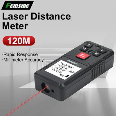 120M Handheld Laser Distance Meter – High Precision Electronic Ruler with Infrared Line Level for Measuring Rooms