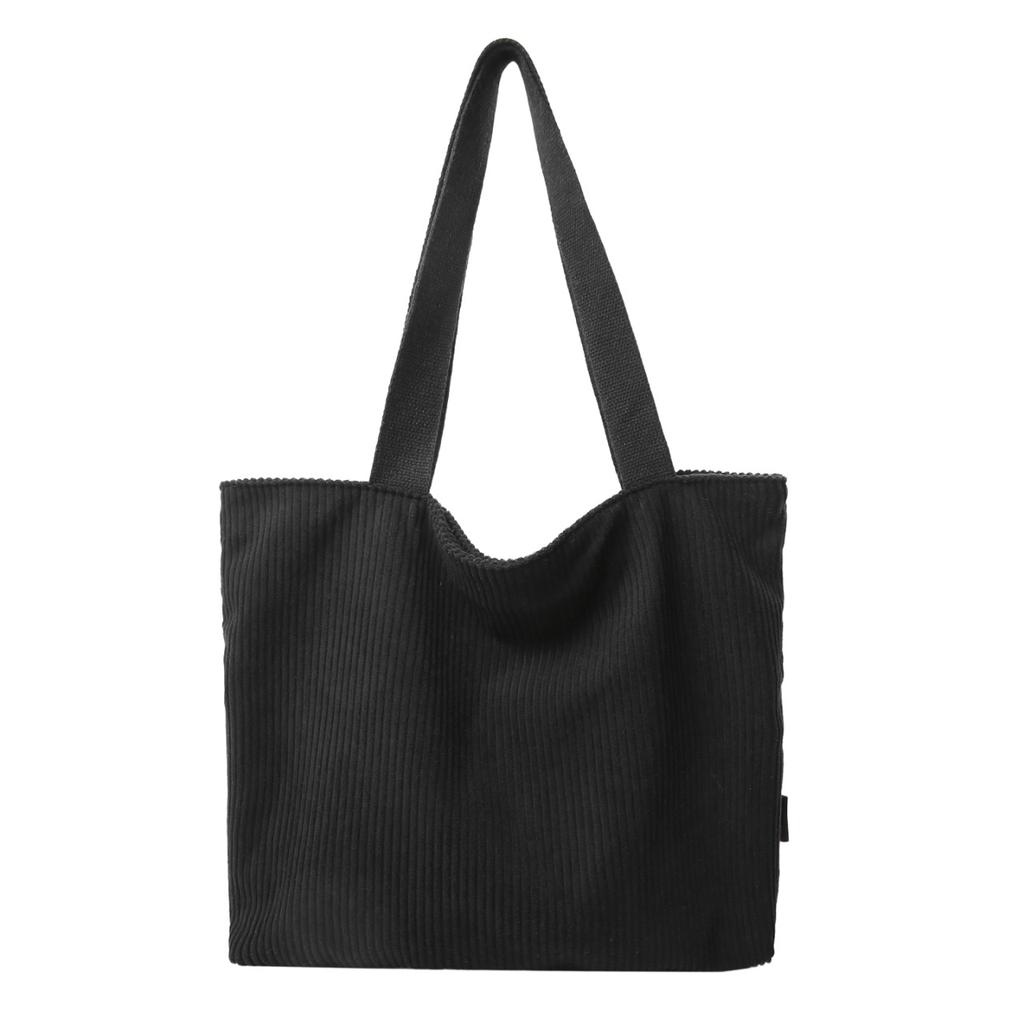 Corduroy striped tote bag large capacity shoulder bag high sense lazy commuter bag underarm bag women