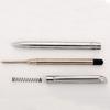 Classic Portable Silver Rotating Glossy Commercial Stationery Ballpoint Pen Oil Pen Office Supplies