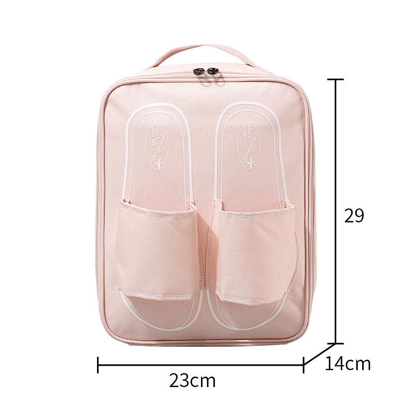 

Large Oxford Cloth Travel Shoe Storage Bag Waterproof Moisture-proof Shoe Bag Packing Bag Men And Women Portable Shoe Bag Pink