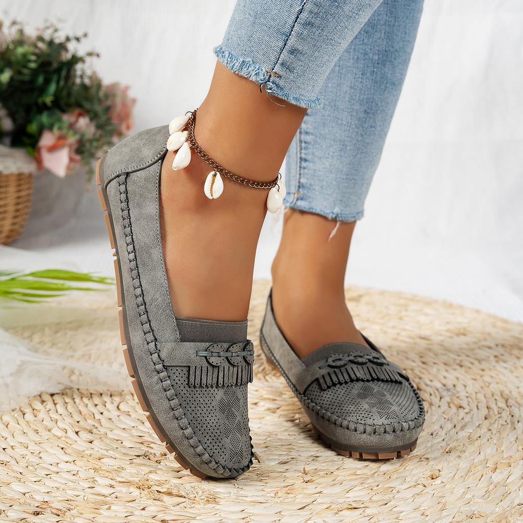 Foreign trade explosion loafers summer new European and American large-size flat-bottomed fly-woven single shoes women's one-pedal Doudou shoes