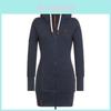 Womens Ladies Plain Zip Up Hooded Hoodie Sweatshirt Jumper Jacket Long Coat Tops In Comfortable Polyester Fabric