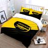 Set Biancheria da Letto Giallo e Nero a Tema Arsenal Set Biancheria da Letto (1 copripiumino, 2 federe, piumino non incluso)