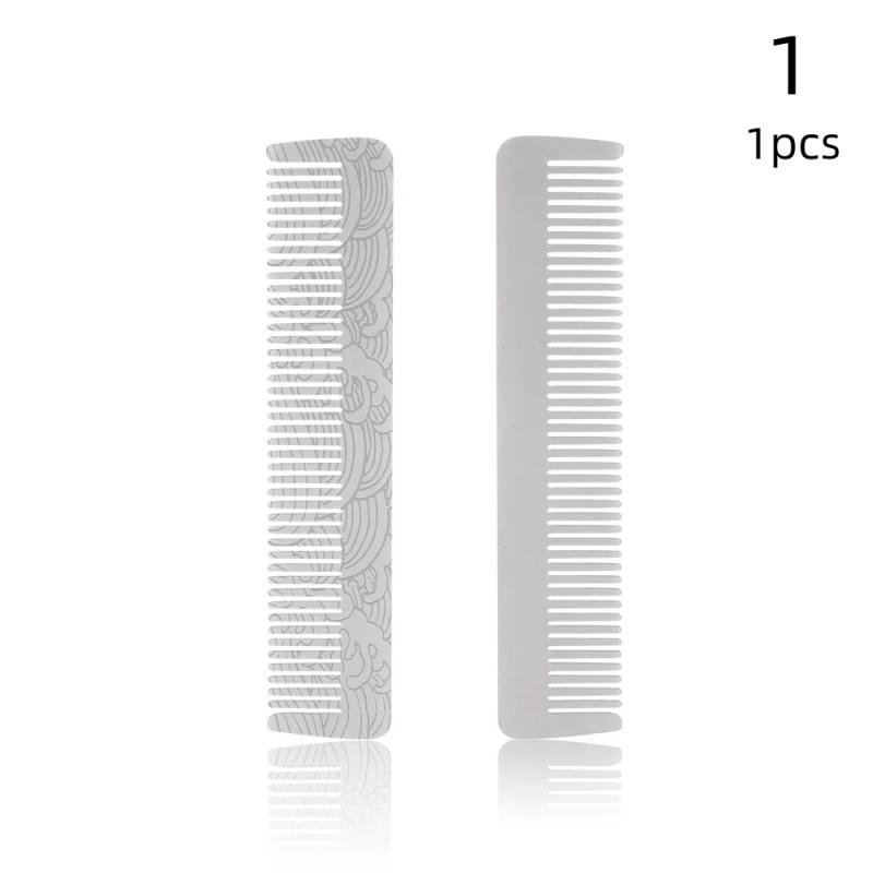 Stainless Steel Men'S Beard Comb Portable Mini Oil Head Comb For Barber Mustache Care Shaping Tools Pocket Size Hair Comb