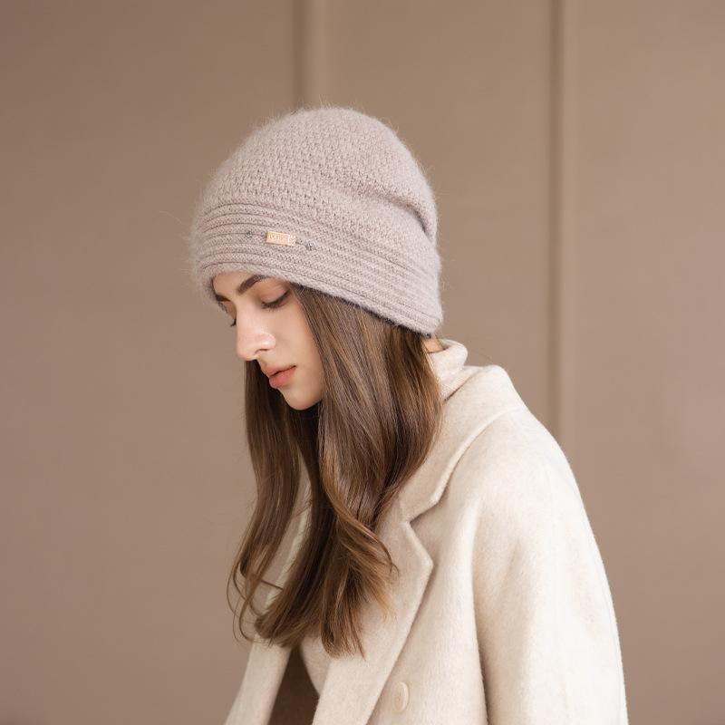 In Autumn And Winter, The Elderly Are Cold-Proof, Velvet And Warm, Knitted Hats, And Women S Thickened Knitted Hats Are Fashionable легкие хаки
