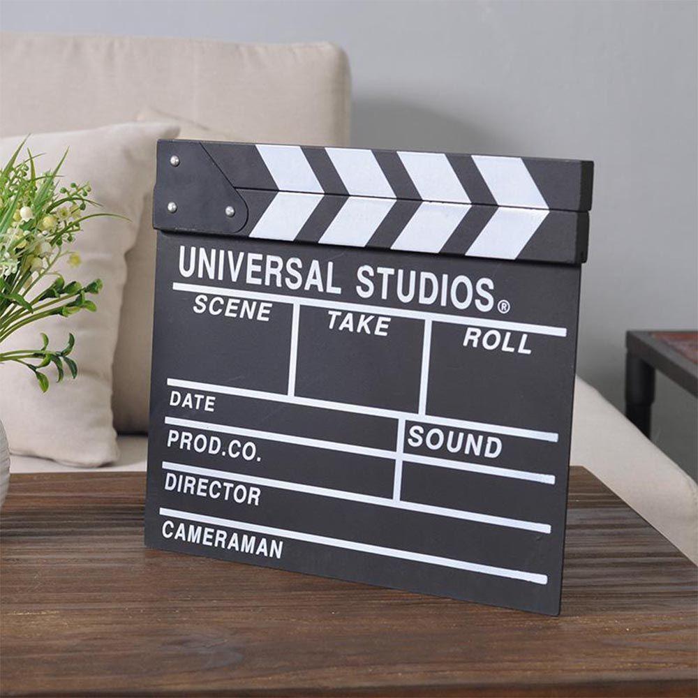 Photo Accessories Wooden Shooting Props TV Film Movie Clapper Board Slate Director Video Clapboard